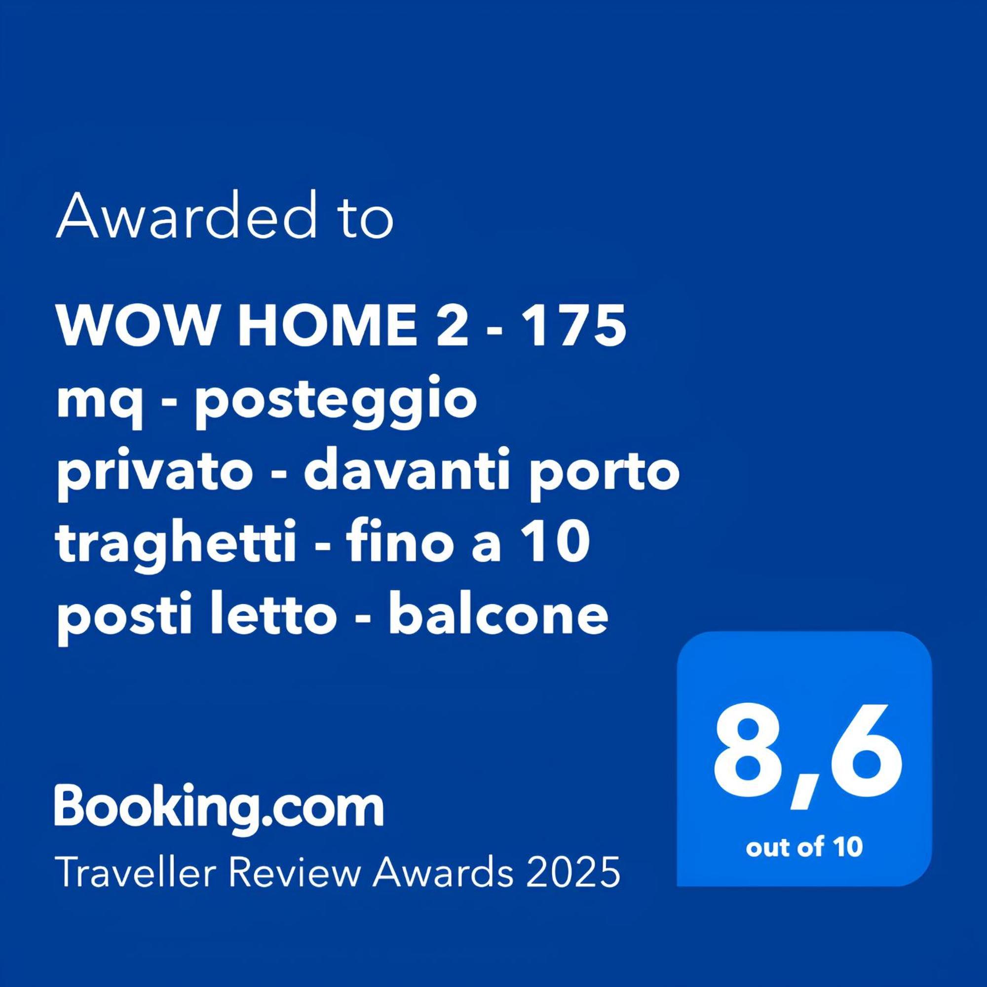 Wow Home 2 - 175 Mq - Posteggio Privato - Davanti Porto Traghetti - Fino A 10 Posti Letto - Balcone Genoa Exterior photo